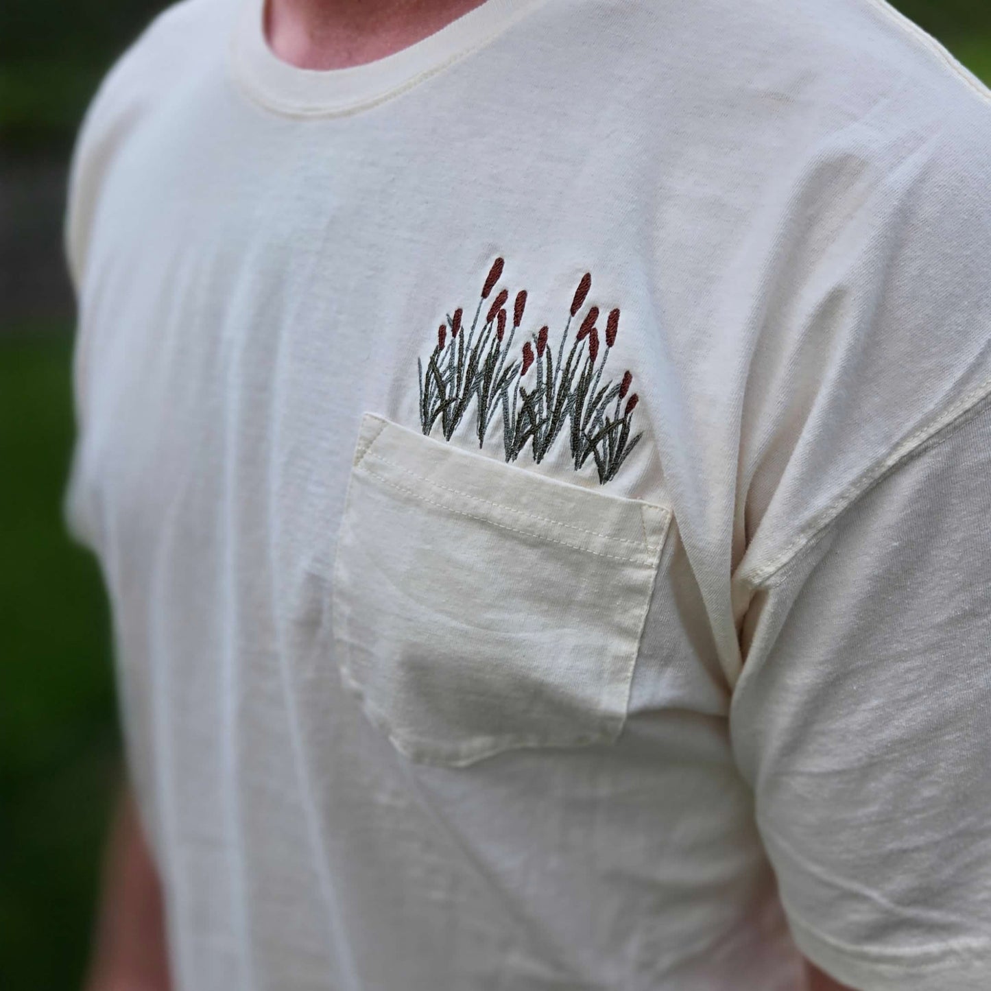 Pocket Tshirt | Cattails