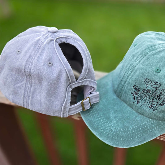 Ponytail Hat | Floral