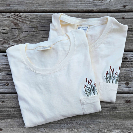Pocket Tshirt | Cattails