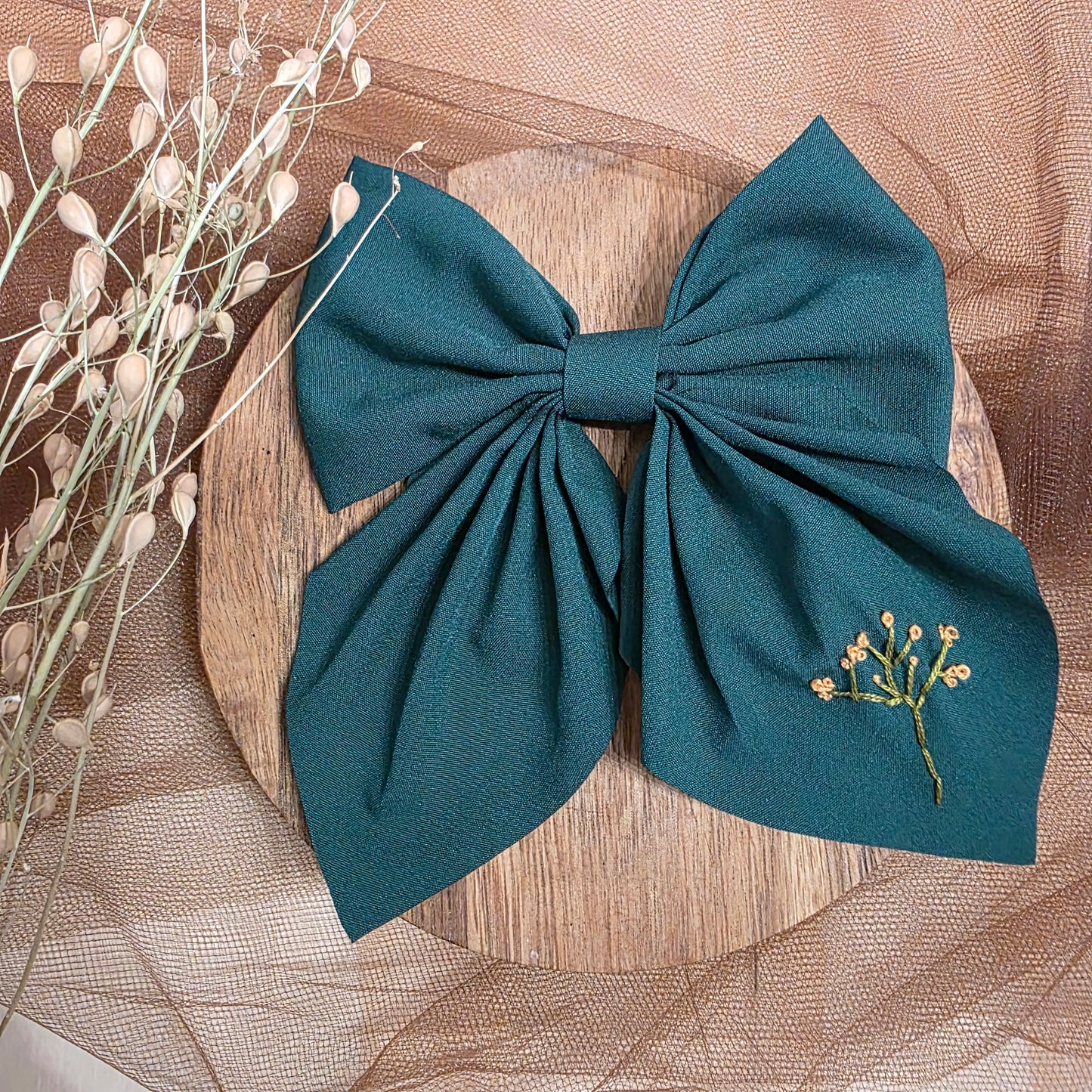 Embroidered Bow | Holiday