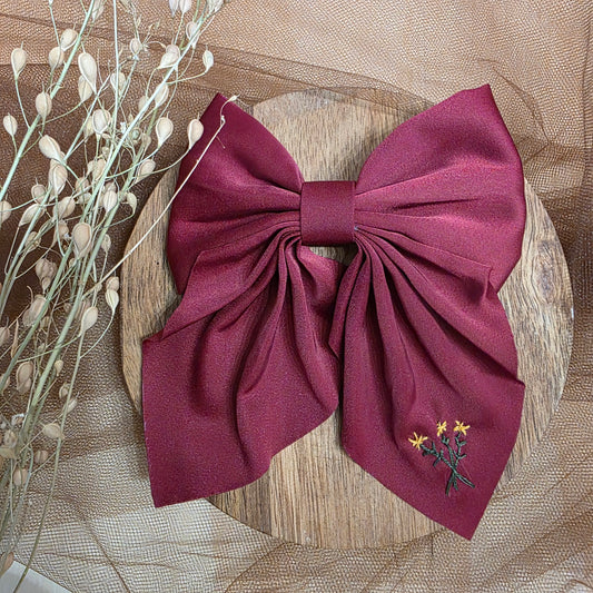 Embroidered Bow | Holiday