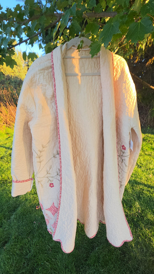 Tan & Pink Duster