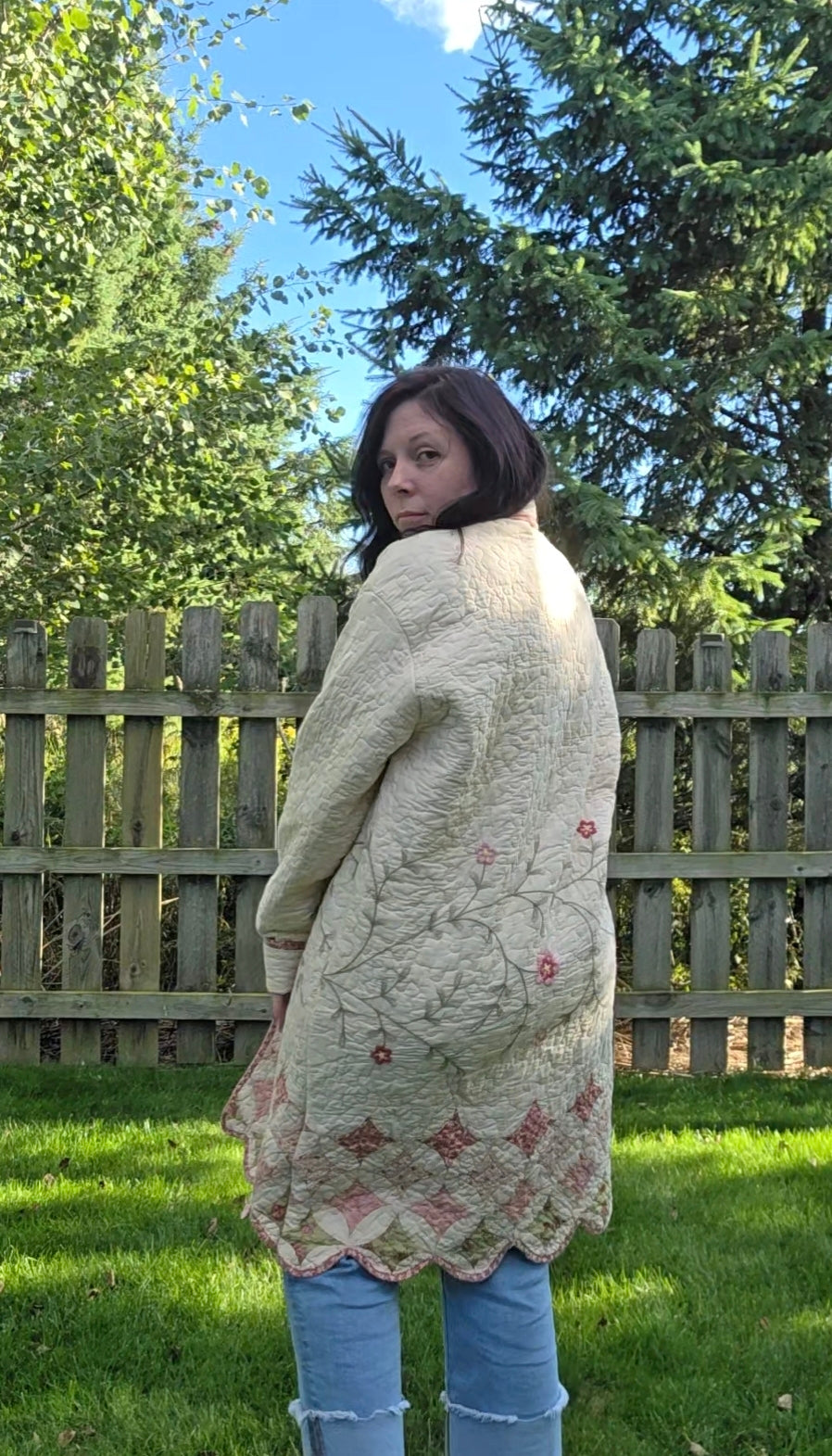 Tan & Pink Duster