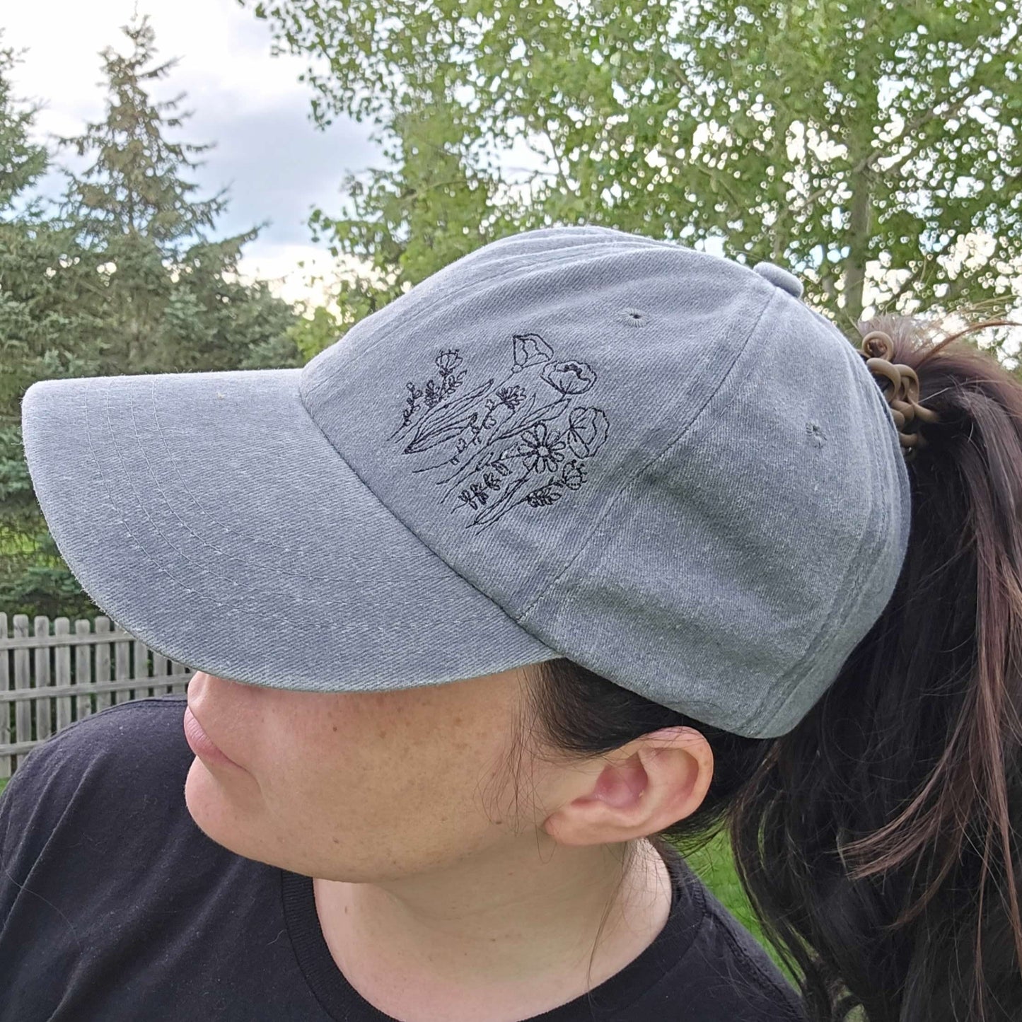 Ponytail Hat | Floral