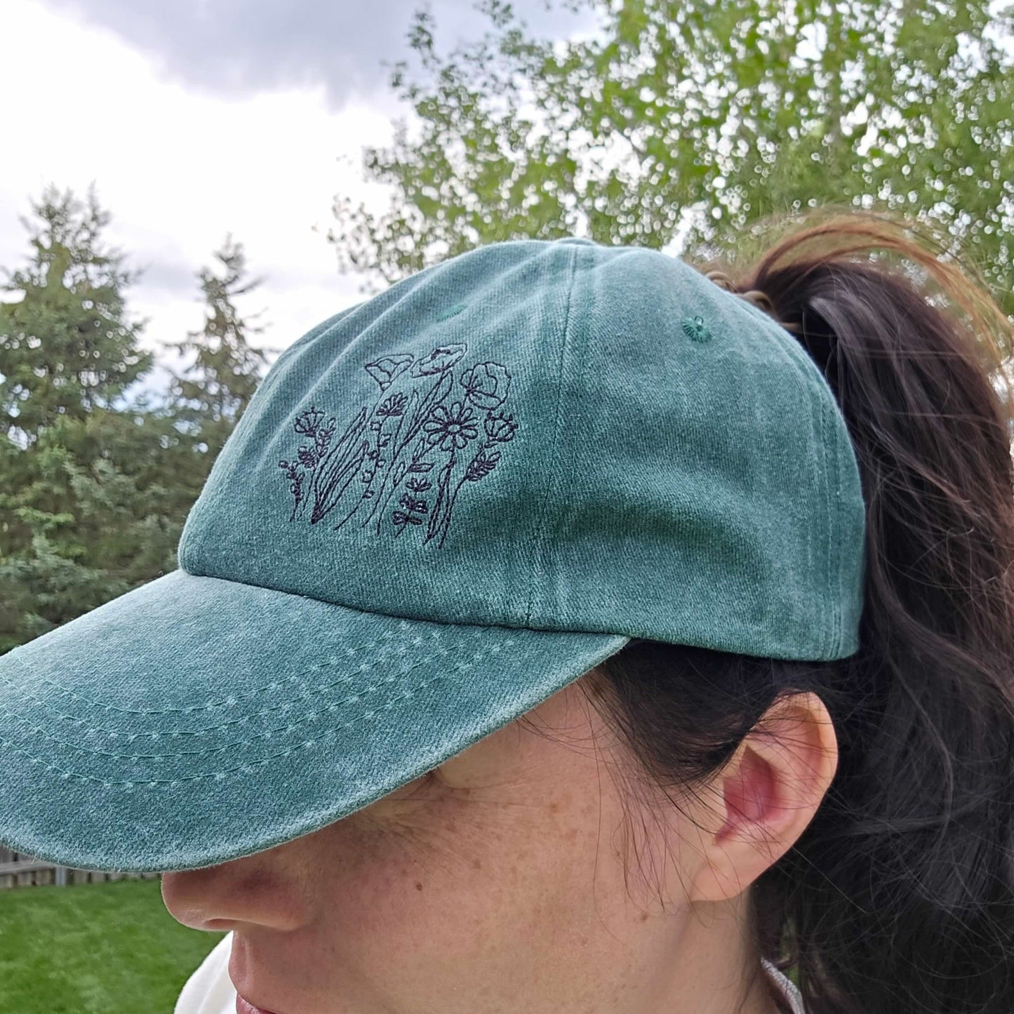 Ponytail Hat | Floral