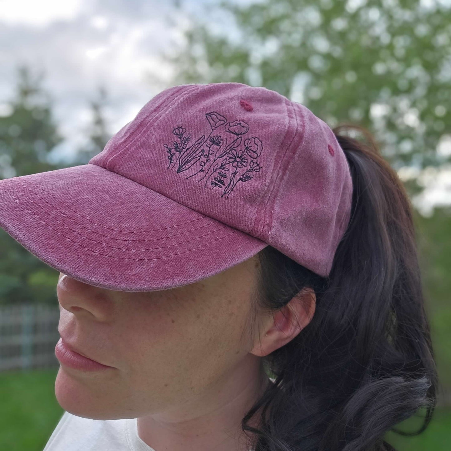 Ponytail Hat | Floral
