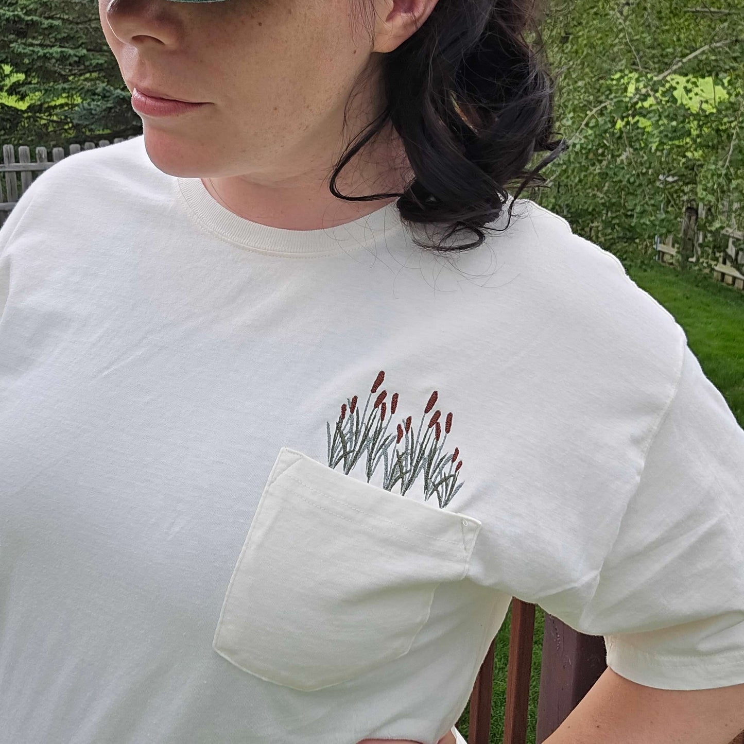 Pocket Tshirt | Cattails