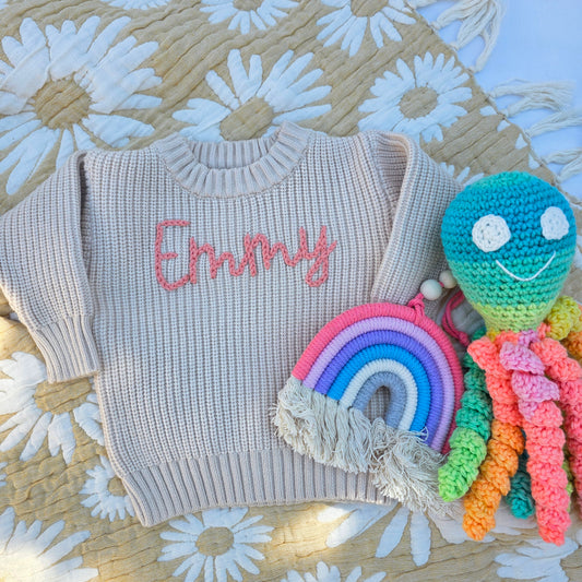 Embroidered Sweater | Custom Name