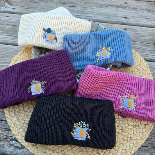 Hand Embroidered Carhartt Headband | Adult