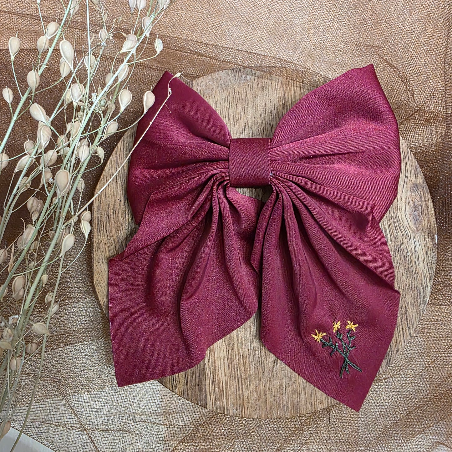 Embroidered Bow | Holiday