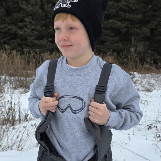 Kids Crewneck Sweatshirt | Ski Goggle