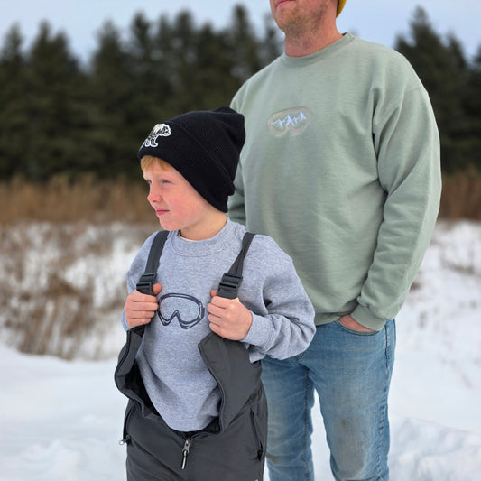 Kids Crewneck Sweatshirt | Ski Goggle