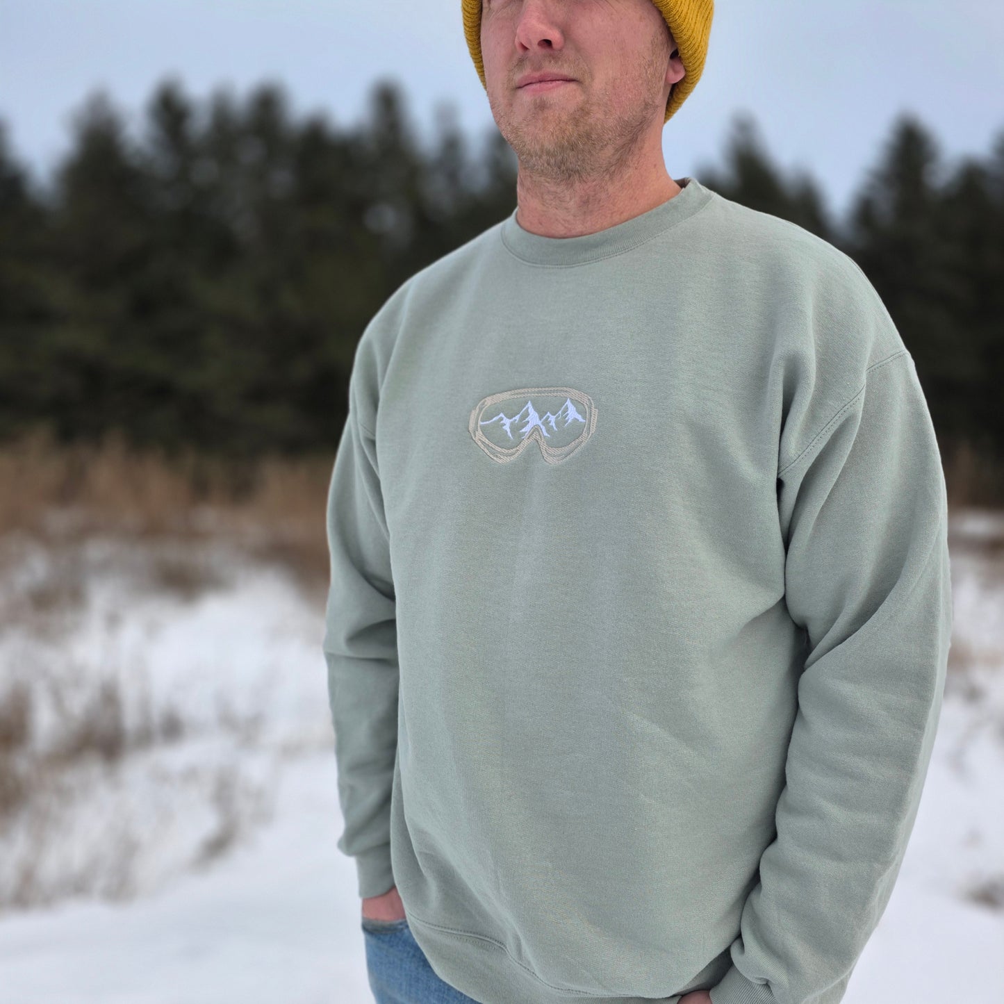 Crewneck Sweatshirt | Ski Goggle