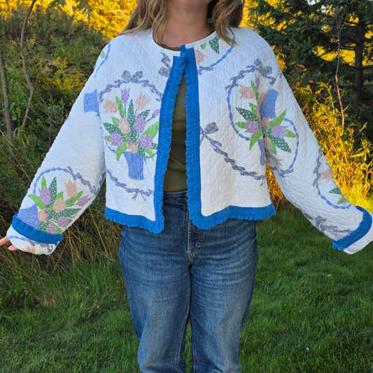 Blue Ruffle Jacket