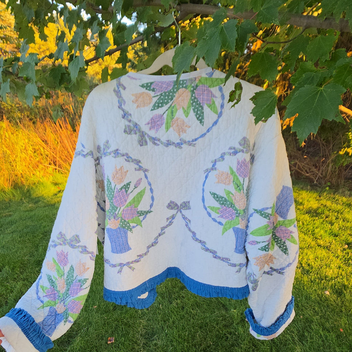 Blue Ruffle Jacket