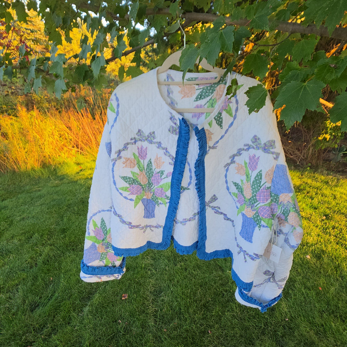 Blue Ruffle Jacket