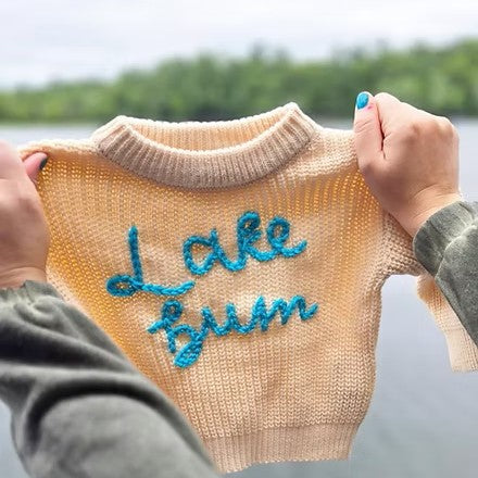 Embroidered Sweater | Lake Bum