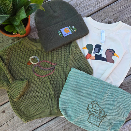 Embroidered Sweater | Duck