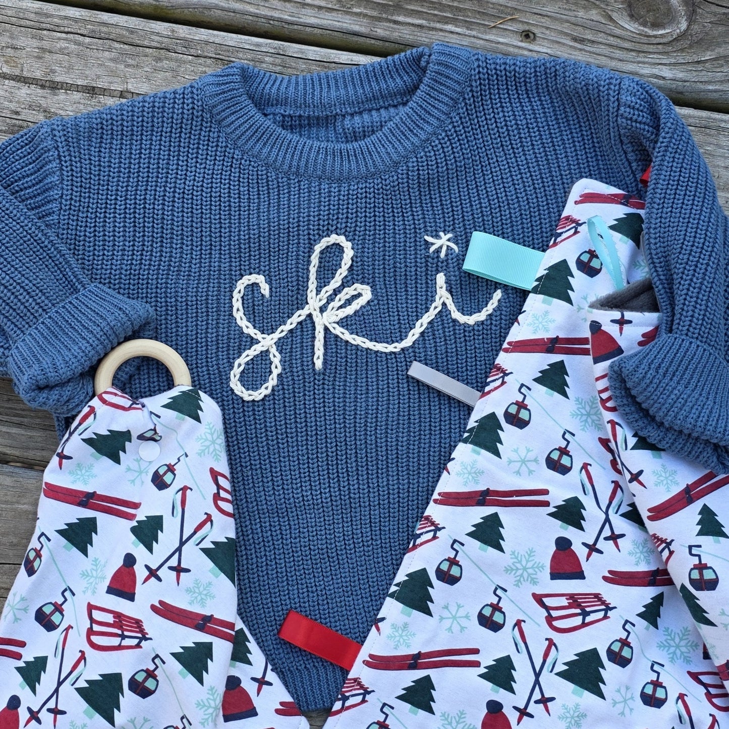 Embroidered Sweater | Ski